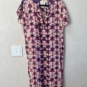 Diega Tie Dye Midi Dress or Beach Cover Up Size L